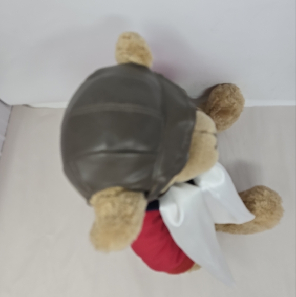 Lands' End-Gund Explorer Stuffed Bear 1997 Baron Von Oops Aviator Jacket Goggles - Picture 10 of 13